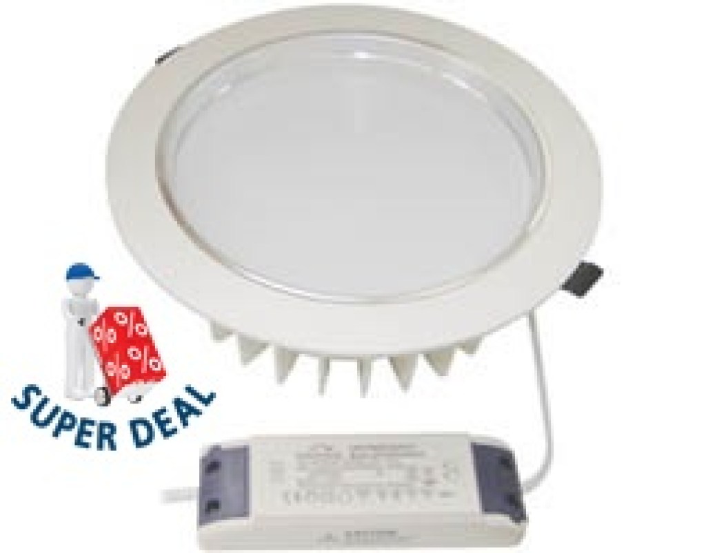 φωτιστικό-led-downlight-χωνευτό-στρογγυλό-φ230-28w-2380lm-6000k-hns