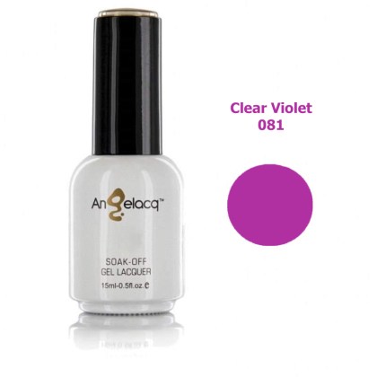 Βερνίκι Ημιμόνιμο Επαγγελματικό Clear Violet 081 15ml-0.5fl.oz ANGELACQ