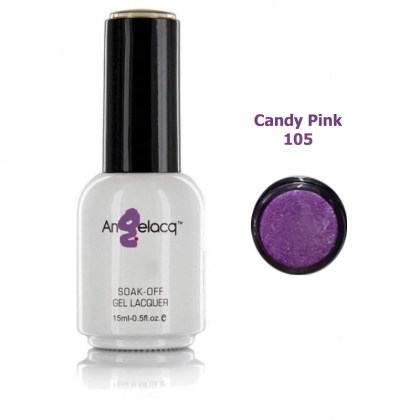 Βερνίκι Ημιμόνιμο Επαγγελματικό Candy Pink 105 15ml-0.5fl.oz ANGELACQ