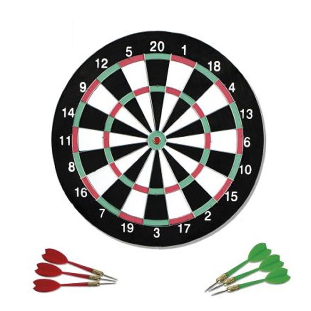 Στόχος - Dartboard Διπλής Όψης με 6 Βελάκια 12 Ιντσών BL-17326