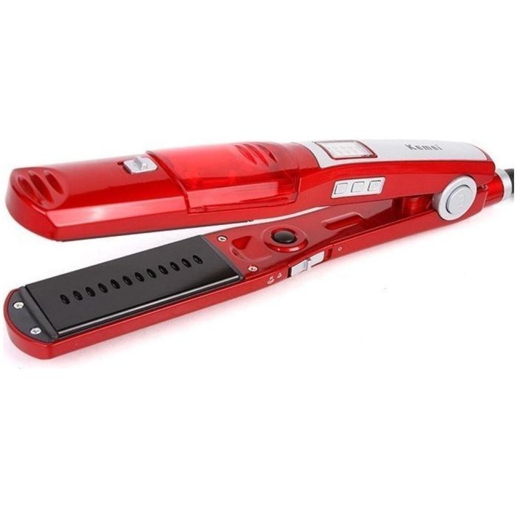 Πρέσα ισιωτική μαλλιών με ατμό και κεραμικές πλάκες