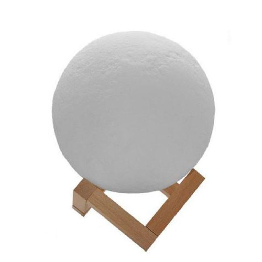 Ανάγλυφο Φωτιστικό Αφής 3D Moon 15cm