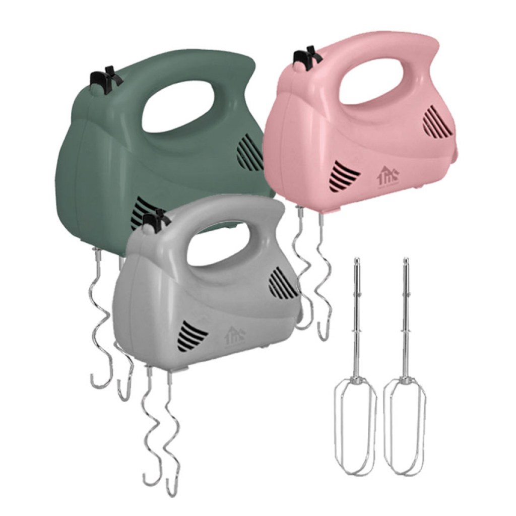 Μίξερ Χειρός 200W σε γκρι χρώμα με 2 Σετ Αναδευτήρες 