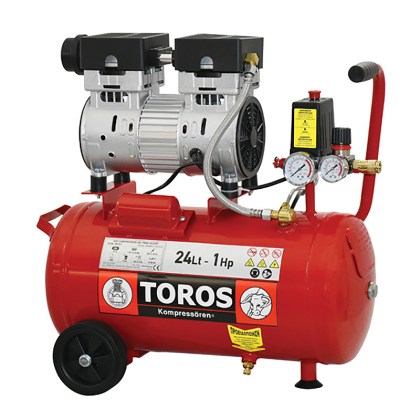 ΑΕΡΟΣΥΜΠΙΕΣΤΗΣ  OILFREE ΧΑΜΗΛΟΥ  ΘΟΡΥΒΟΥ 24LT, 1HP