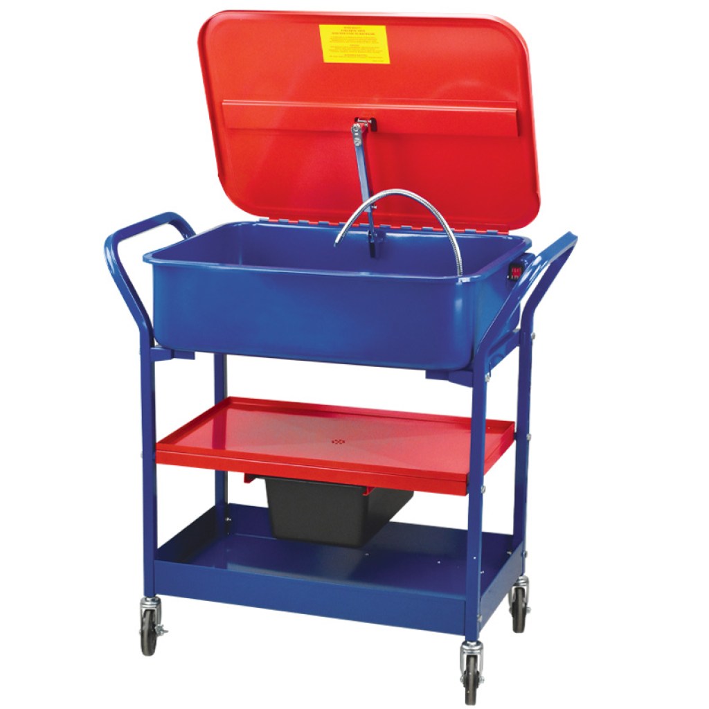 ΠΛΥΝΤΗΡΙΟ ΕΞΑΡΤΗΜΑΤΩΝ ΤΡΟΧΗΛΑΤΟ 90Lt. ΜΕ ΔΥΟ ΡΑΦΙΑ