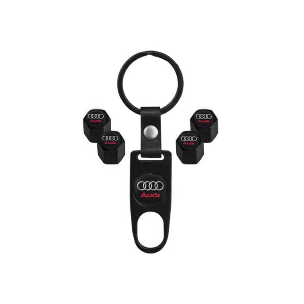 audi-yx-007-βαλβίδες-αυτοκινήτου-air-cap-4-τεμ-audi-σετ-με-μπρελόκ