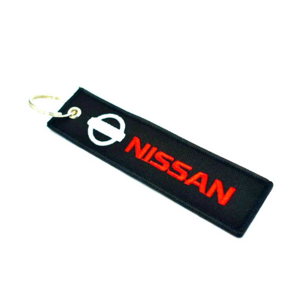 nissan-μπρελόκ-αυτοκινήτου-κεντητό-2-όψεων