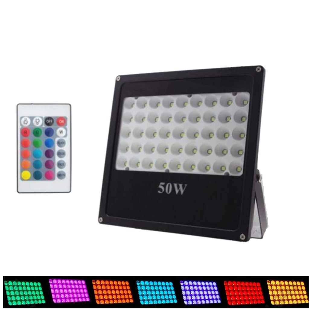 προβολέας-led-αδιάβροχος-ip66-50w-rgb-με-τηλεχειριστήριο
