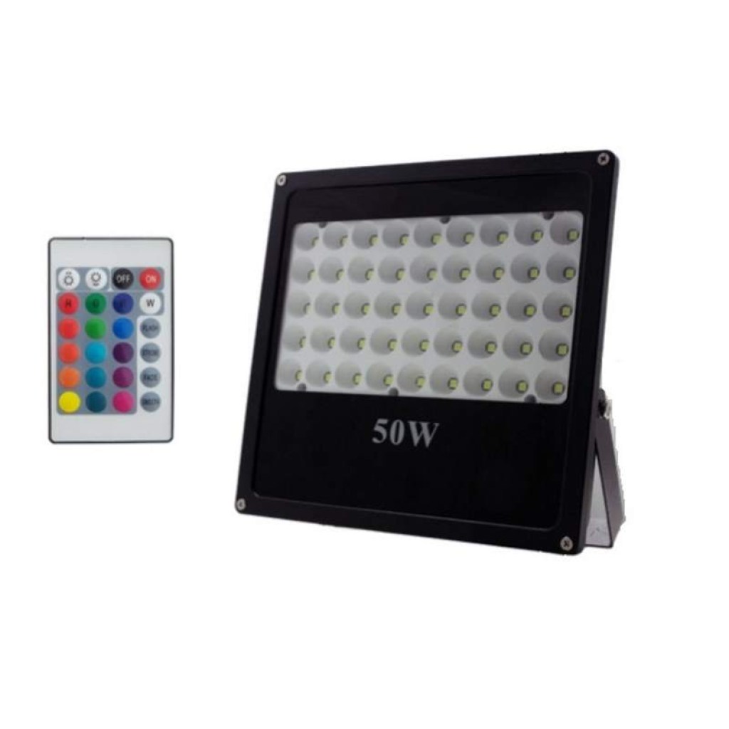προβολέας-led-αδιάβροχος-ip66-50w-rgb-με-τηλεχειριστήριο