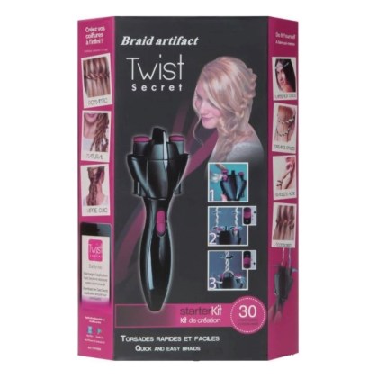 Συσκεύη για μπούκλες και πλέξουδες μαλλιών Twist Secret TW1000E Black