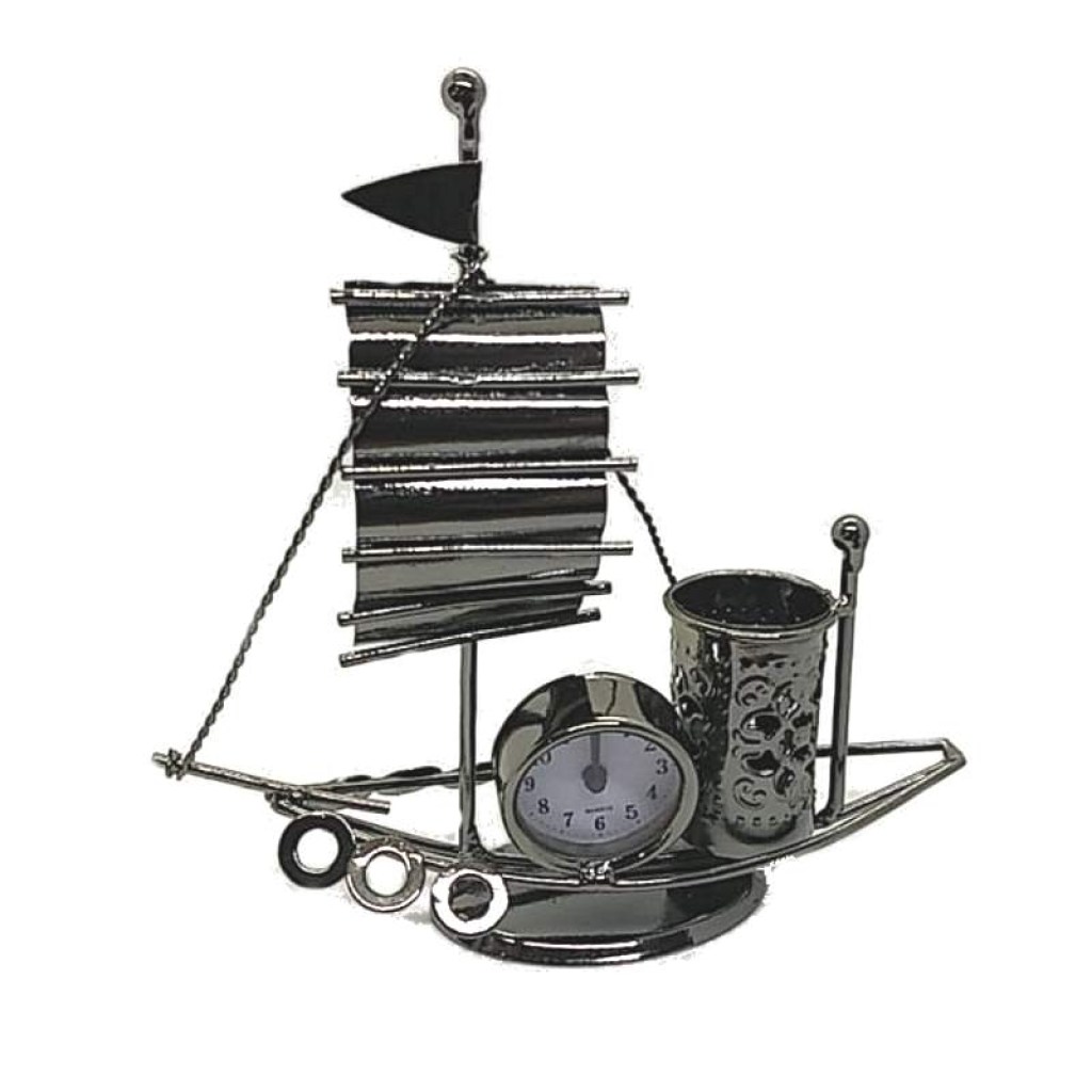 j044c-iron-crafts-μεταλλική-μινιατούρα-πλοίο-διακοσμητικό-με-ρολόϊ-και-καλαθάκι
