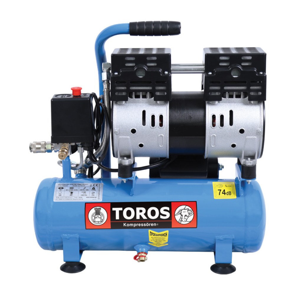 ΑΕΡΟΣΥΜΠΙΕΣΤΗΣ OILFREE ΧΑΜΗΛΟΥ ΘΟΡΥΒΟΥ (SILENT) 6LT/1,0HP