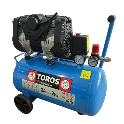 ΑΕΡΟΣΥΜΠΙΕΣΤΗΣ OILFREE ΧΑΜΗΛΟΥ ΘΟΡΥΒΟΥ (SEMISILENT) 24LT/2,0HP - 10 BAR
