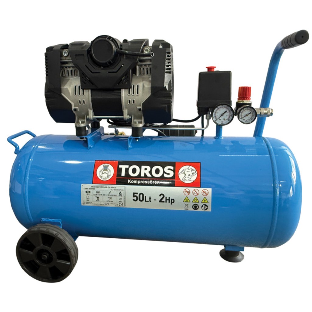 ΑΕΡΟΣΥΜΠΙΕΣΤΗΣ OILFREE ΧΑΜΗΛΟΥ ΘΟΡΥΒΟΥ (SEMISILENT) 50LT/2,0HP - 10 BAR