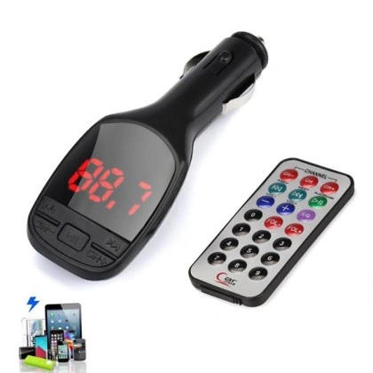 Φορτιστής με MP3, FM 12V-24V και Τηλεχειριστήριο