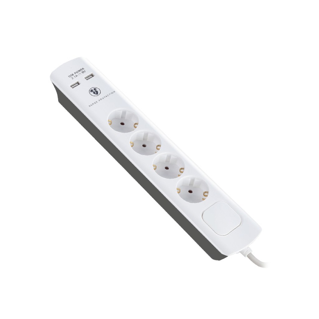 ΠΟΛΥΠΡΙΖΟ ΜΕ ΠΡΟΣΤΑΣΙΑ 4 ΘΕΣΕΩΝ 1,5m +2x USB