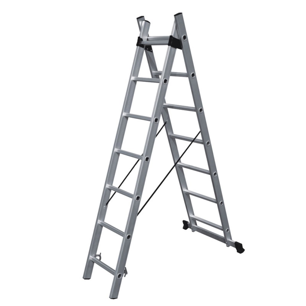 ΣΚΑΛΑ ΑΛΟΥΜΙΝΙΟΥ ΔΙΠΛΗ ΕΠΕΚΤΕΙΝΟΜΕΝΗ SS 2x14 ΣΚΑΛΙΑ