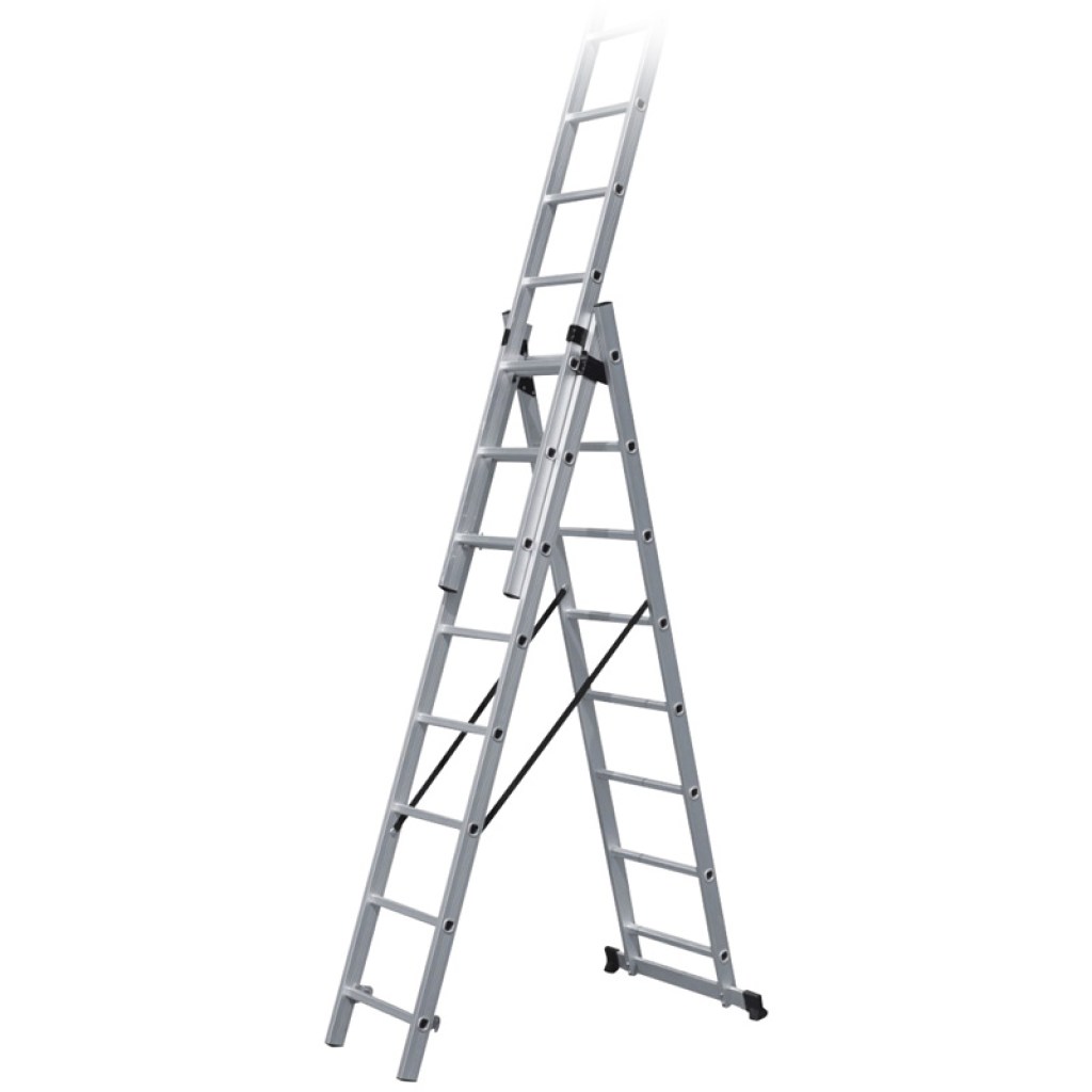ΣΚΑΛΑ ΑΛΟΥΜΙΝΙΟΥ ΤΡΙΠΛΗ ΕΠΕΚΤΕΙΝΟΜΕΝΗ - 3x8 ΣΚΑΛΙΑ