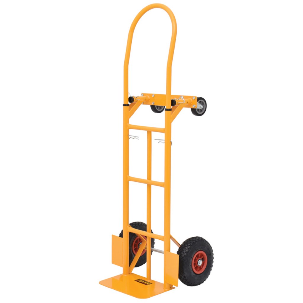 ΚΑΡΟΤΣΙ ΜΕΤΑΦΟΡΑΣ ΠΤΥΣΣΟΜΕΝΟ 200 KG - 2 ΤΡΟΧΟΙ ΑΕΡΟΣ Φ 250 mm ΚΑΙ 2 ΤΡΟΧΟΙ ΣΥΜΠΑΓΕΙΣ ΠΕΡΙΣΤΡΕΦΟΜΕΝΟΙ Φ 100 mm