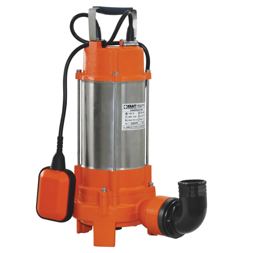 ΥΠΟΒΡΥΧΙΑ ΑΝΤΛΙΑ ΛΥΜΑΤΩΝ INOX ΜΕ ΚΟΠΤΗΡΑ 1100 W