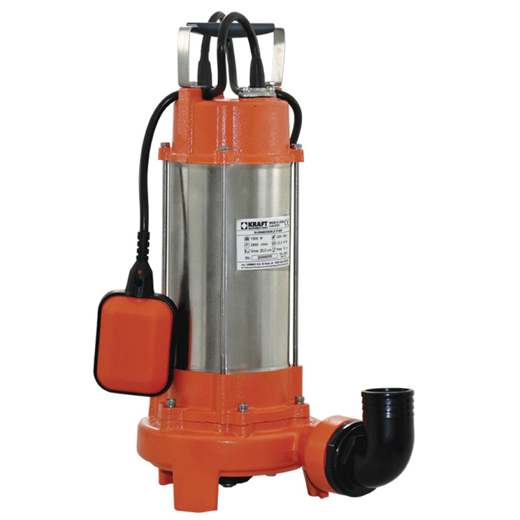 ΥΠΟΒΡΥΧΙΑ ΑΝΤΛΙΑ ΛΥΜΑΤΩΝ INOX ΜΕ ΚΟΠΤΗΡΑ 1500W