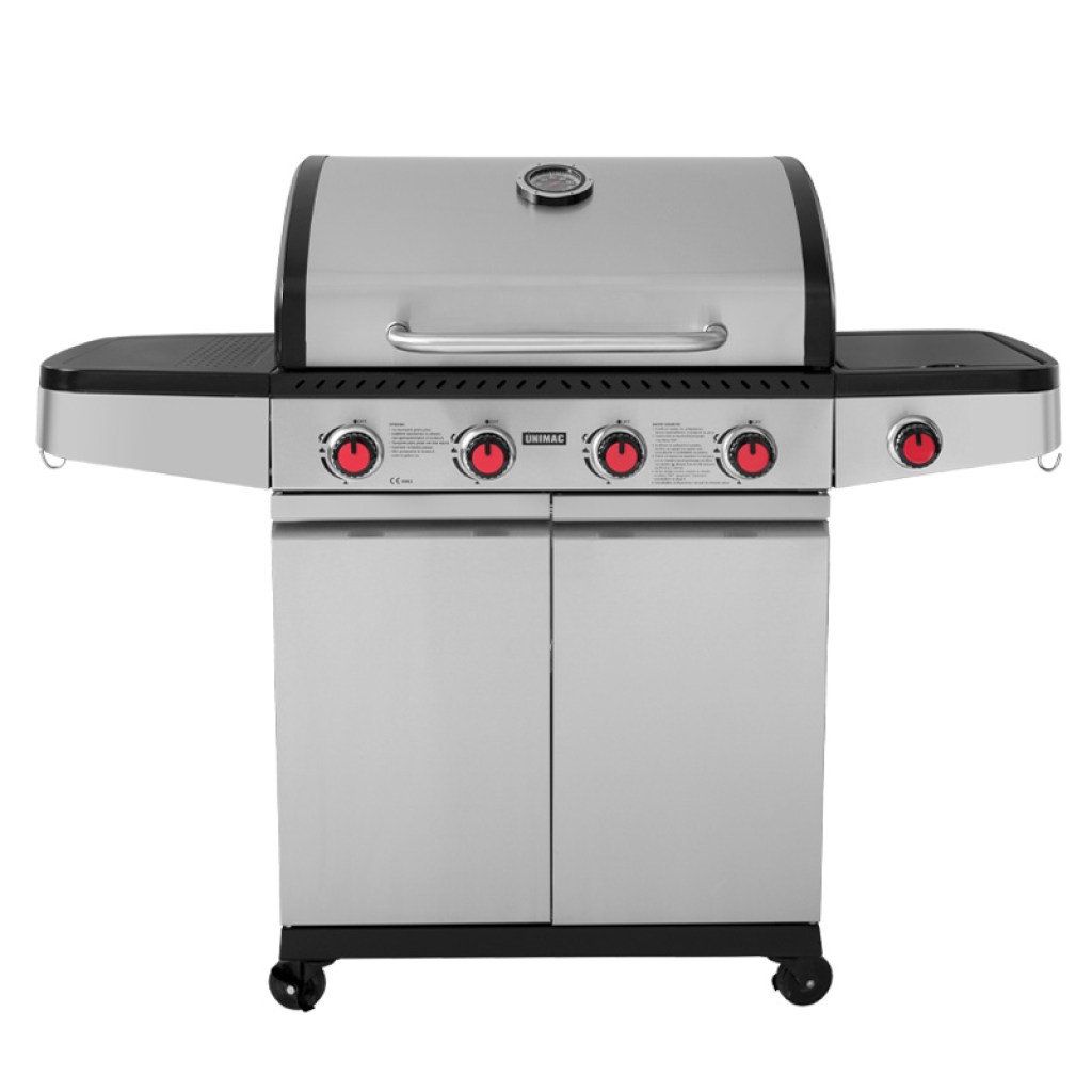 ΨΗΣΤΑΡΙΑ ΥΓΡΑΕΡΙΟΥ INOX BBQ PREMIUM LINE - 4 ΕΣΤΙΕΣ ΚΑΙ 1 ΠΛΑΪΝΟ ΜΑΤΙ