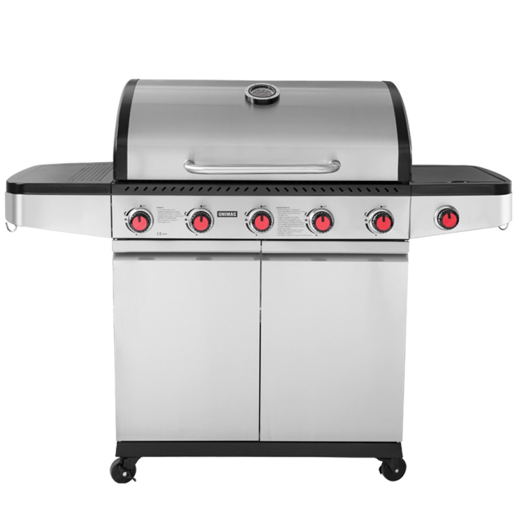 ΨΗΣΤΑΡΙΑ ΥΓΡΑΕΡΙΟΥ INOX BBQ PREMIUM LINE - 5 ΕΣΤΙΕΣ ΚΑΙ 1 ΠΛΑΪΝΟ ΜΑΤΙ