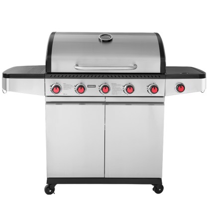 ΨΗΣΤΑΡΙΑ ΥΓΡΑΕΡΙΟΥ INOX BBQ PREMIUM LINE - 5 ΕΣΤΙΕΣ ΚΑΙ 1 ΠΛΑΪΝΟ ΜΑΤΙ