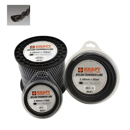 ΜΕΣΙΝΕΖΑ - ΝΗΜΑ ΚΟΠΗΣ ΕΛΙΚΟΕΙΔΗΣ TWIST ''PRO SILENT'' Φ 3.00mm ΣΥΣΚΕΥΑΣΙΑ 15 ΜΕΤΡΑ