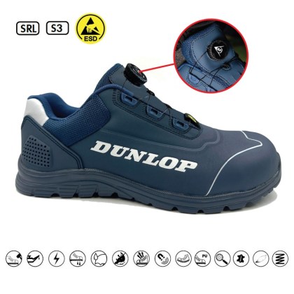 ΠΑΠΟΥΤΣΙΑ DUNLOP MATT ΜΠΛΕ NAVY S3 ΜΕΓ.44