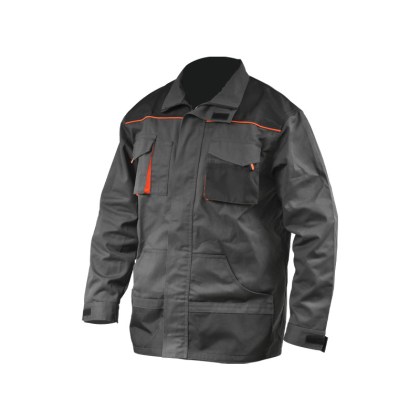 ΜΠΟΥΦΑΝ ΕΡΓΑΣΙΑΣ ME 9 ΤΣΕΠΕΣ ΓΚΡΙ - TETORON COTTON 270gr/m2 - EN ISO 20345:2011:  ΜΕΓΕΘΟΣ 3XL