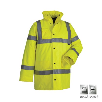 ΜΠΟΥΦΑΝ ΥΨΗΛΗΣ ΔΙΑΚΡΙΤΙΚΟΤΗΤΑΣ FRANKFURT - ΚΙΤΡΙΝΟ - EN 471 3/2 & EN 343 3/1 - ΜΕΓΕΘΟΣ 2XL