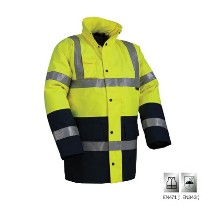 ΜΠΟΥΦΑΝ ΥΨΗΛΗΣ ΔΙΑΚΡΙΤΙΚΟΤΗΤΑΣ HAMBURG - ΚΙΤΡΙΝΟ - EN 471 3/2 & EN 343 3/1 - ΜΕΓΕΘΟΣ XL