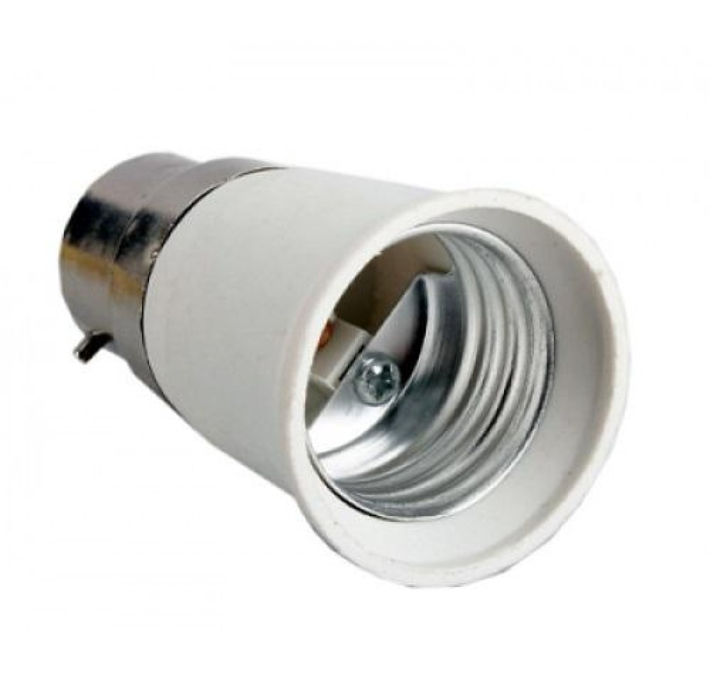 Αντάπτορας ντουι από B22 μπαγιονετ σε Ε27 βιδωτή