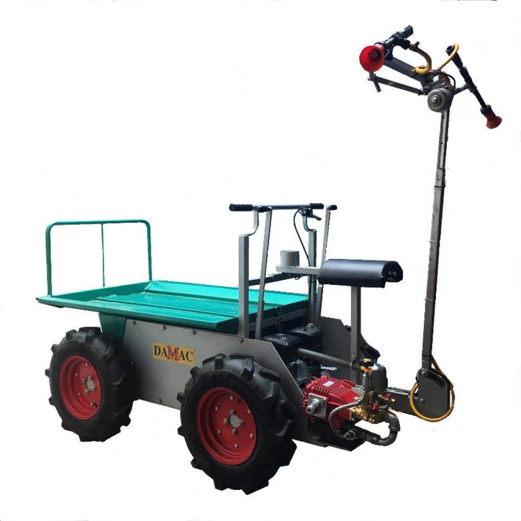 Καρότσι Μεταφορικό 4Χ4 DAMAC με Κινητήρα 7HP και Κινητή Μπάρα Ψεκασμού
