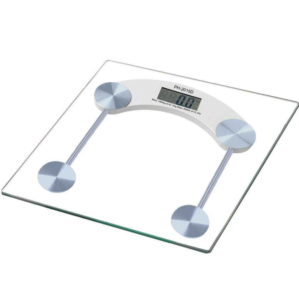 Γυάλινη ψηφιακή ζυγαριά μπάνιου