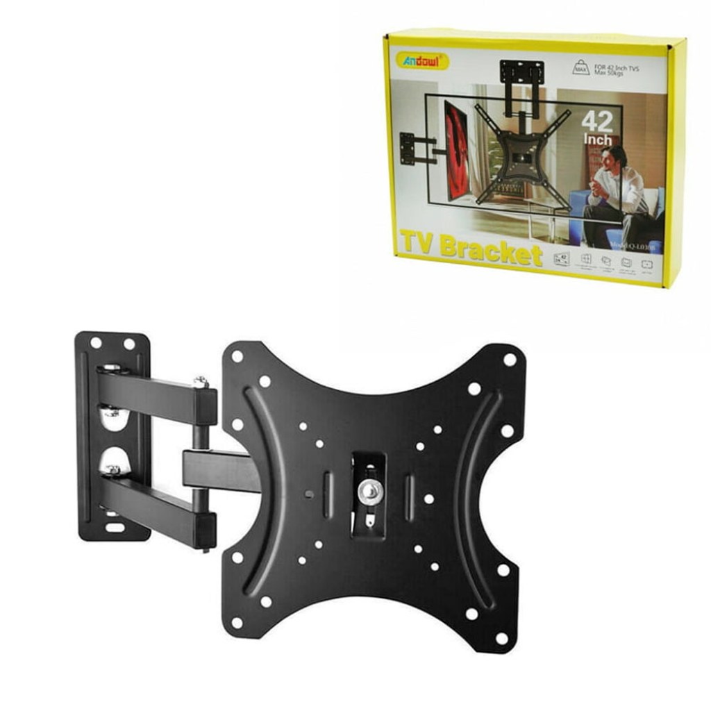 βάση-τηλεόρασης-τοίχου-με-βραχίονα-έως-42-και-50kg-14-42inch-andowl-q-l030b