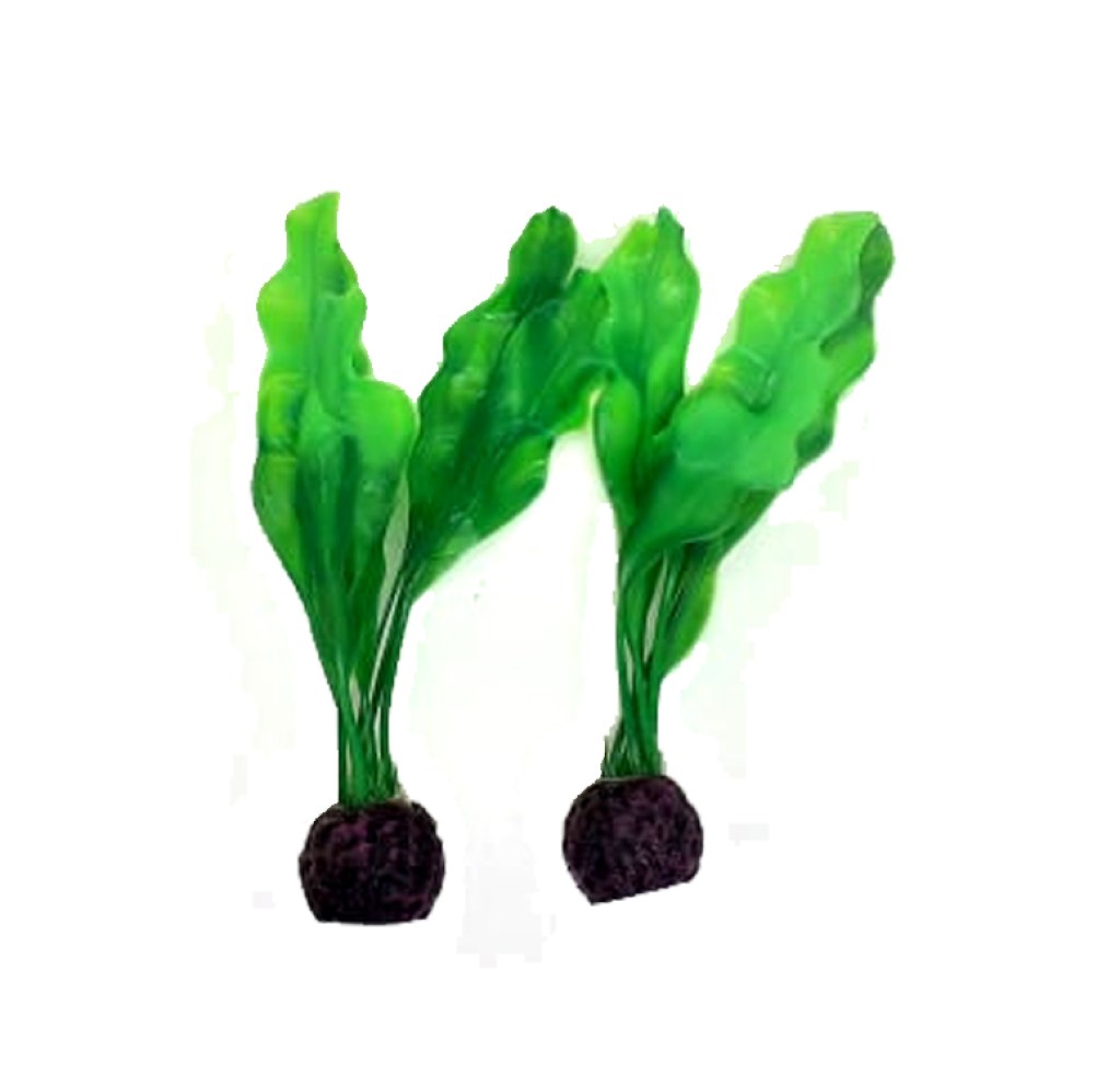 Πλαστικό Φυτό Ενυδρείου Διακοσμητικό 19cm 2 τεμ MONWA