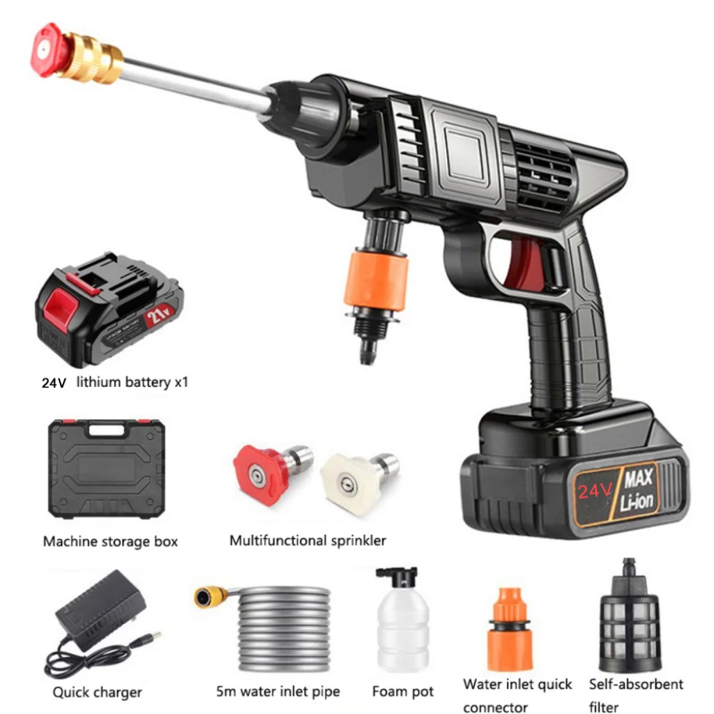 πιεστικό-μπαταρίας-με-μπαταρία-24v,-φορτιστή-και-βαλίτσα-αποθήκευσης