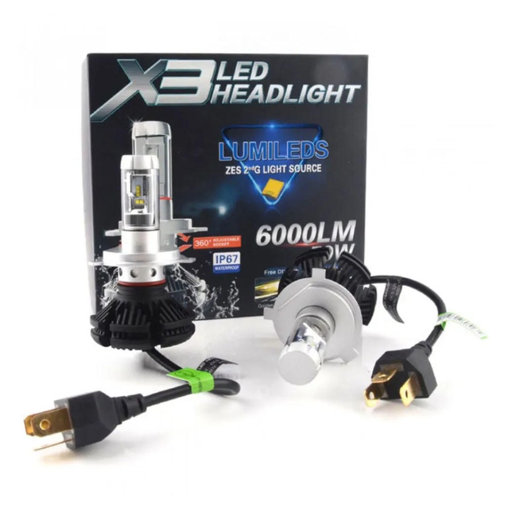Σετ 2 Τεμαχίων Λάμπες LED 50W/6000L/6000K X3LED HEADLIGHT