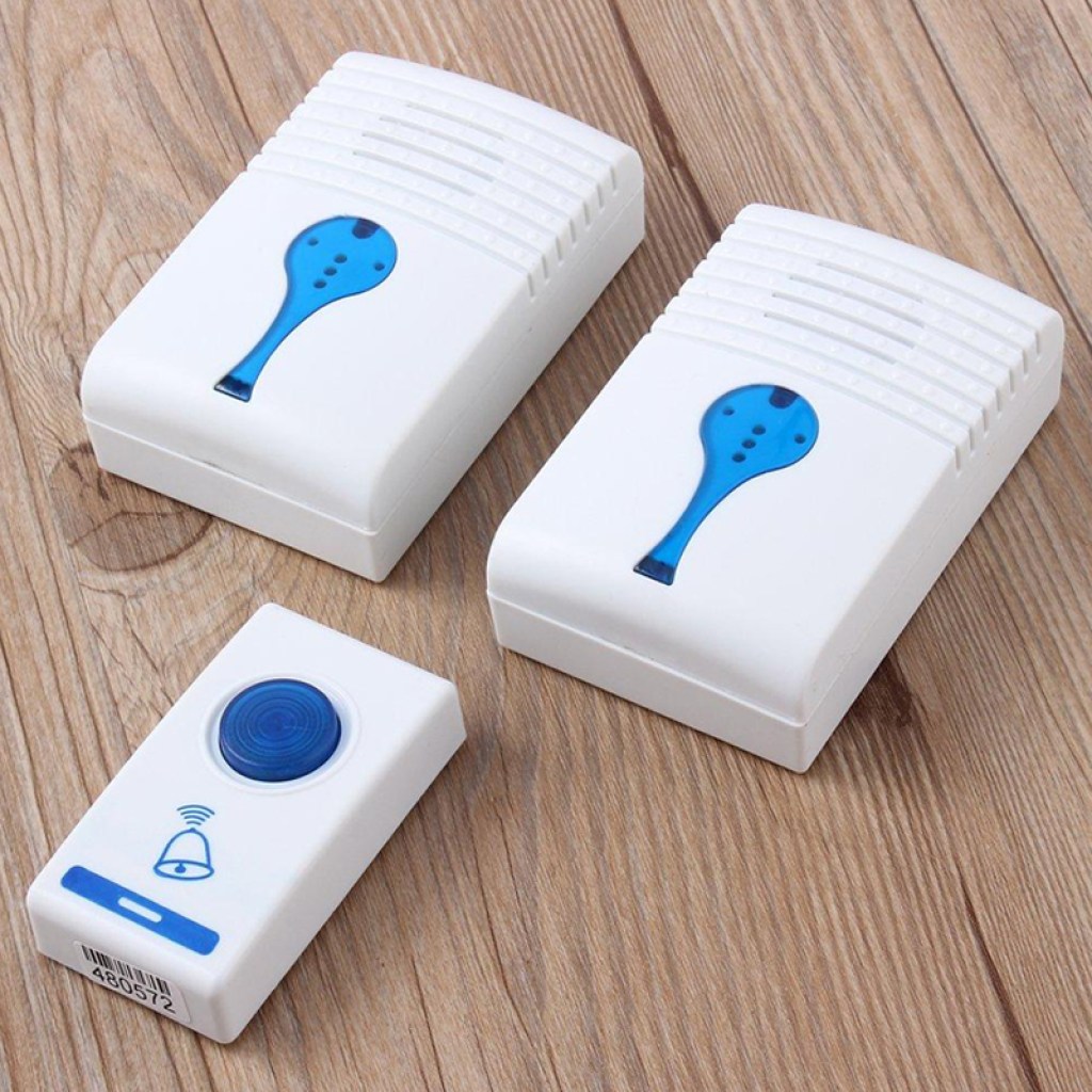 Κουδούνι ασύρματο με τηλεχειριστήριο πόρτας δωματίου με 2 ψηφιακούς δέκτες 