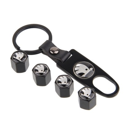 βαλβίδες-αυτοκινήτου-air-cap-4-τεμ-skoda-σετ-με-μπρελόκ-skoda-yx-8-007