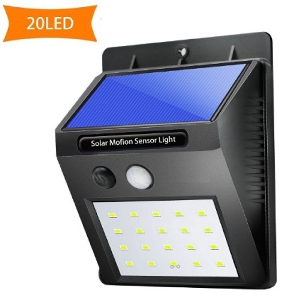 εξωτερικός-ηλιακός-προβολέας-cob-led-τοίχου-με-ανιχνευτή-κίνησης