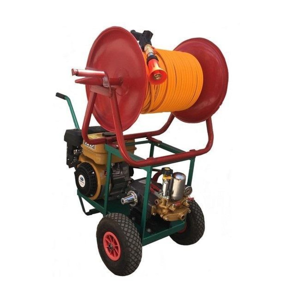 damac Ψεκαστικό Συγκρότημα (κομπλέ) με Κινητήρα SUBARU, Αντλία FT-22, Ανέμη, Λάστιχο 100μ. και Αυλό