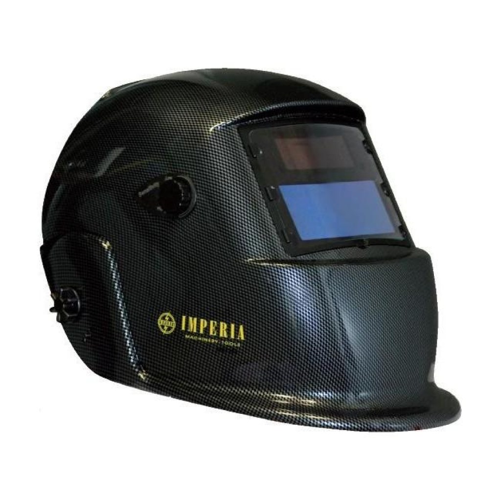 Μάσκα ηλεκτροσυγκόλλησης (κάσκα) με ηλεκτρονικό φίλτρο Με 2 φωτοκύτταρα carbon fiber painted 